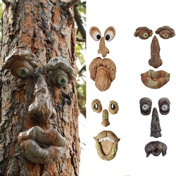 funny face tree decoration